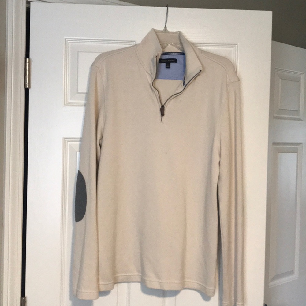 BANANA REPUBLIC MENS MEDIUM QUARTER ZIP